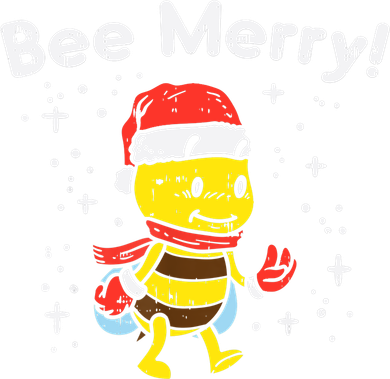 Bee Merry Cute Christmas Winter Holidays Pajama Pun Women's Long Sleeve Shirt