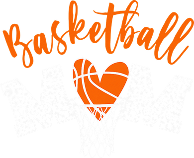 Basketball Mom Cute Novelty Distressed Women's Hoodie