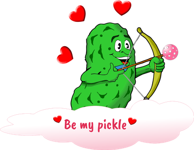 Be My Pickle, Fun Pickleball, Valentines Day Pickleball Women's Hoodie
