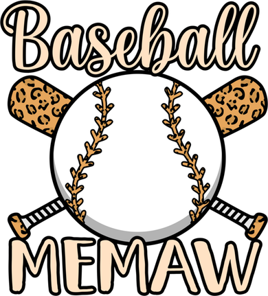 Baseball Memaw Sports Player Lover Coach Graphic Cool Gift Backpack