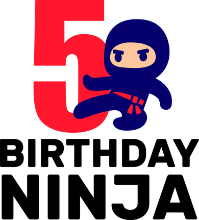 5th Birthday Ninja  Women's Long Sleeve Shirt