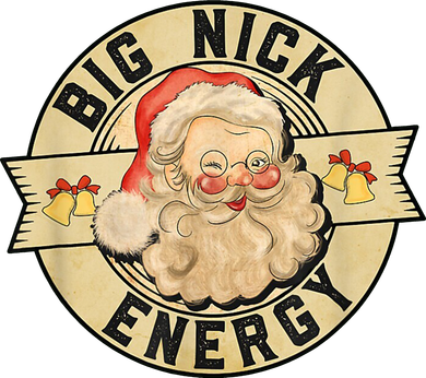 Big Nick Energy Vintage Christmas Santa Magnet