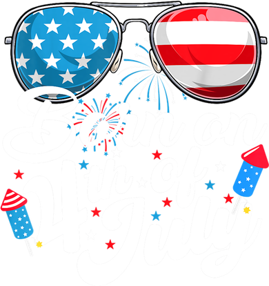 Born On 4th Of July Birthday Sunglasses Fireworks Patriotic 11oz C Handle Ceramic Mug