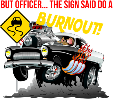 Butt Officer The Sign Said Do A Burnout Kids Hoodie