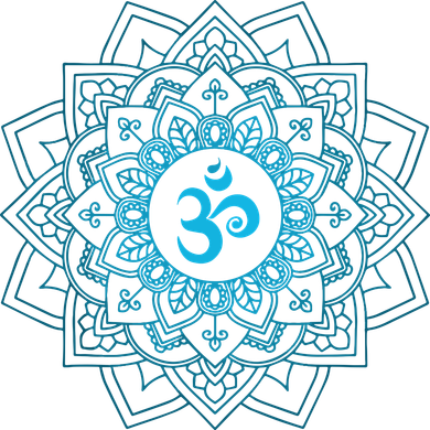 Blue Om Meditation Mandala Women's Long Sleeve Shirt