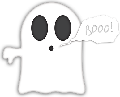 Boo Thumbs Down Ghost Apron