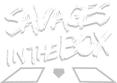 Savages in The Box New York baseball Button
