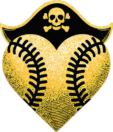 Baseball Pirate Baseball Player Kids Hoodie