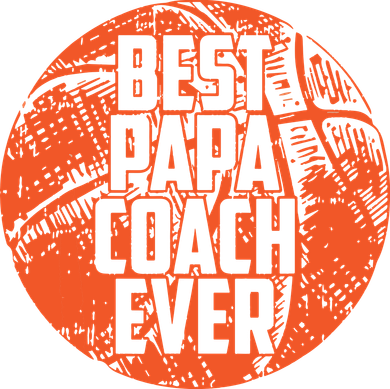 Best Papa Coach Ever Basketball Cool Sports Team Dad Father Kids Sweatshirt