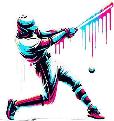 Baseball Player Drip Kids Hoodie