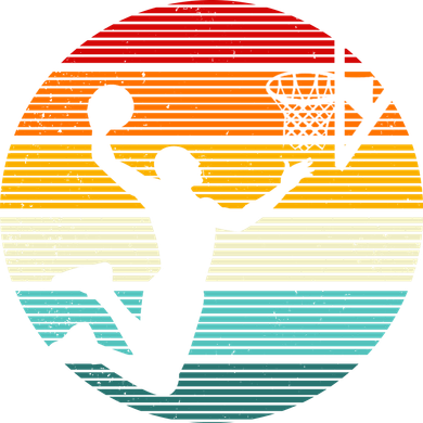Basketball Player Dunk Retro Sunset Coffee Mug
