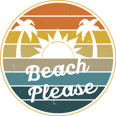 Beach Please Funny Tropical Retro Visor