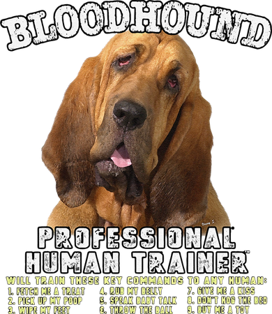 Bloodhound Professional Human Trainer Cute Dog Women's Dry Zone Grid Polo