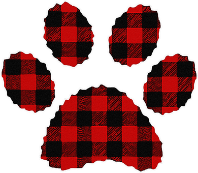 Buffalo Plaid Paw Print Dog Or Cat Lovers Christmas Baby Bodysuit