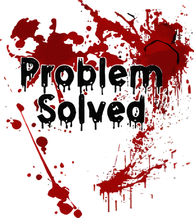 Bloody Problem Solved Halloween Women's Long Sleeve Shirt