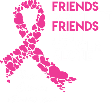 Friends Don't let Friends Fight Breast Cancer Alone Bucket Hat