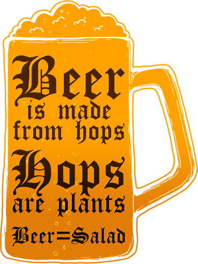 Funny Beer Equals Salad Doggie Tank