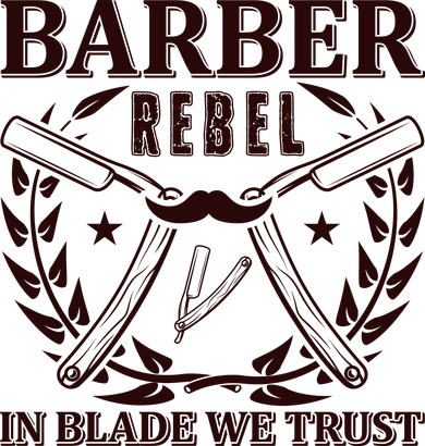 Barber Rebel In Blade We Trust Kids Long Sleeve Shirt