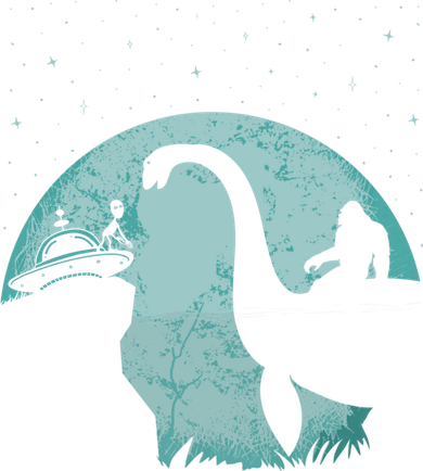 Bigfoot Riding Loch Ness Monster Sasquatch Ufo Abduction Toddler Long Sleeve