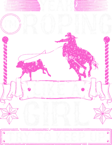 Breakaway Roping Like A Girl Cowgirl Rodeo Calf Roping Kids Sweatshirt