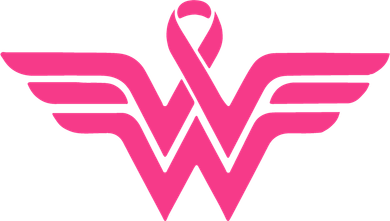 Breast Cancer Superhero Ribbon Logo Beanie