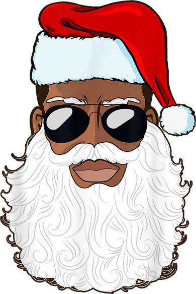 Black Santa African American Kids T-Shirt
