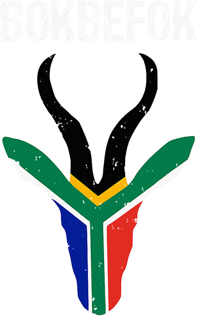 Bokbefok South African Rugby Bokke South Africa Flag Colours Coaster