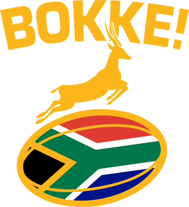 Bokke South African Rugby Fan Ceramic Ornament
