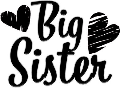 Big Sister Cute Logo Doddie Hoodie