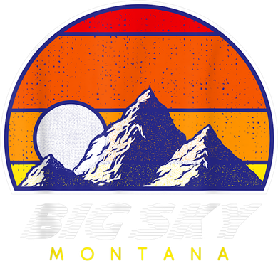 Big Sky Montana USA Ski Resort 1980s Retro Collection Baby Bodysuit
