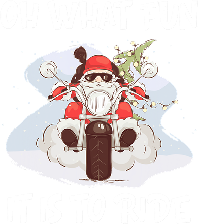 Biker Santa Motorcycle Fan Merry Christmas Xmas Holidays Toddler Hoodie