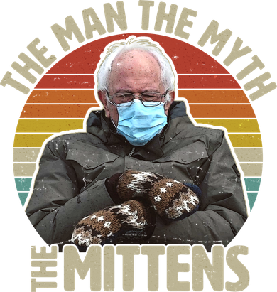 Funny Bernie Sanders Meme The Man The Myth The Mittens Toddler Hoodie