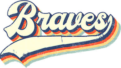 Braves Sports Name Vintage Retro Girl Boy Women's Tank Top