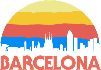 Barcelona Spain Retro Tourism Cool Gift Toddler Hoodie