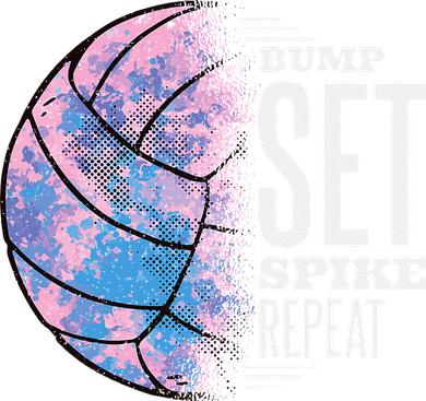 Bump Set Spike Repeat Volleyball Player Coach & Fan Toddler Hoodie