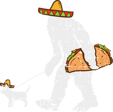 Bigfoot Sasquatch Taco Chihuahua Funny Cinco De Mayo Mexican Tote Bag