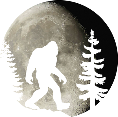 Bigfoot, Sasquatch, Yeti, Moon Toddler T-Shirt