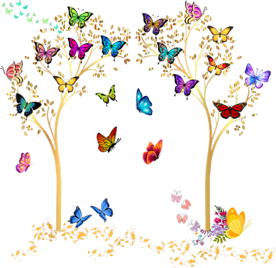 Butterfly Tree Beautiful Butterflies Kids Hoodie