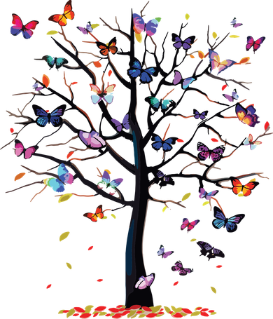 Butterfly Tree Beautiful Toddler Long Sleeve