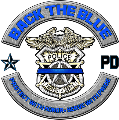 Back The Blue Police Protect And Serve Coaster
