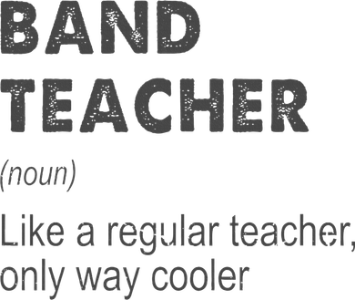Band Teacher Definition Teaching School Kids Hoodie