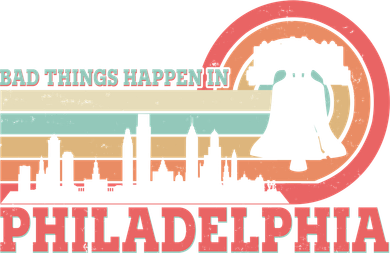 Vintage Retro Bad Things Happen In Philadelphia Kids Sweatshirt
