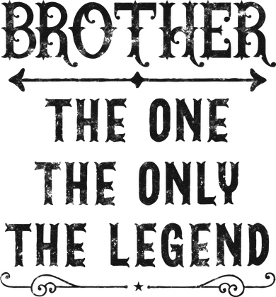 Brother The One The Only The Legend Father's Day Brother Coaster