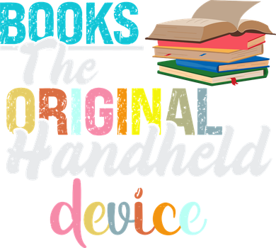 Books The Original Handheld Device Book Librarian Apron