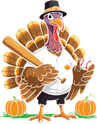 Baseball Turkey Pilgrim Thanksgiving Pumpkin Meaningful Gift Women's Long Sleeve Shirt