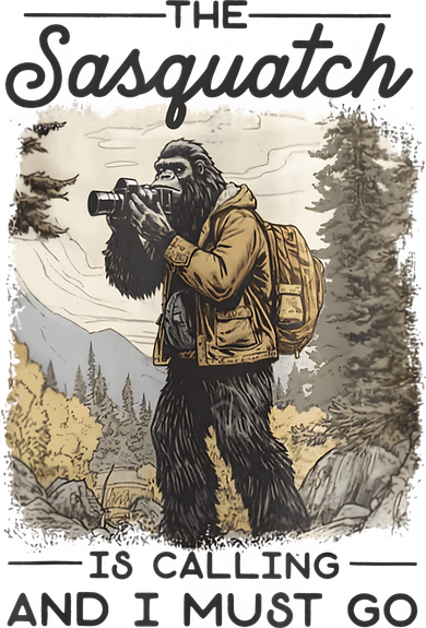 Bigfoot The Sasquatch Is Calling And I Must Go Santa Hat