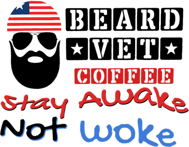 Beard vet coffee happy 4th of july Independence Day Long Sleeve Shirt