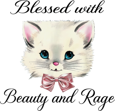 Blessed With Beauty And Rage Cute Lovely Cat Women's Dry Zone Grid Polo