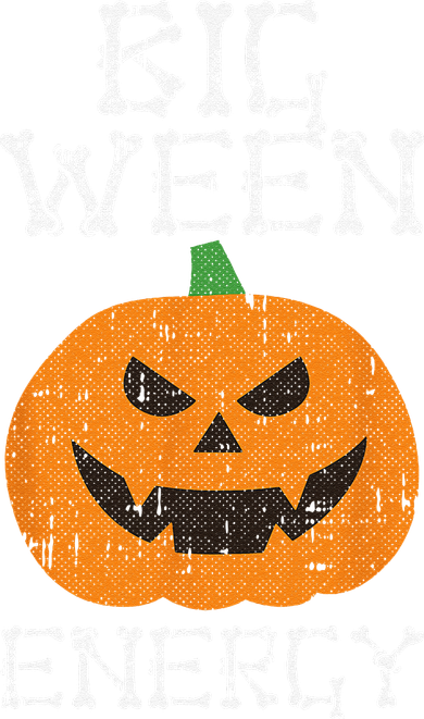 Big Ween Energy Lazy Halloween Costume Scary Pumpkin Kids Hoodie