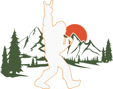 Bigfoot Walking in The Forest Vintage Sasquatch Hat